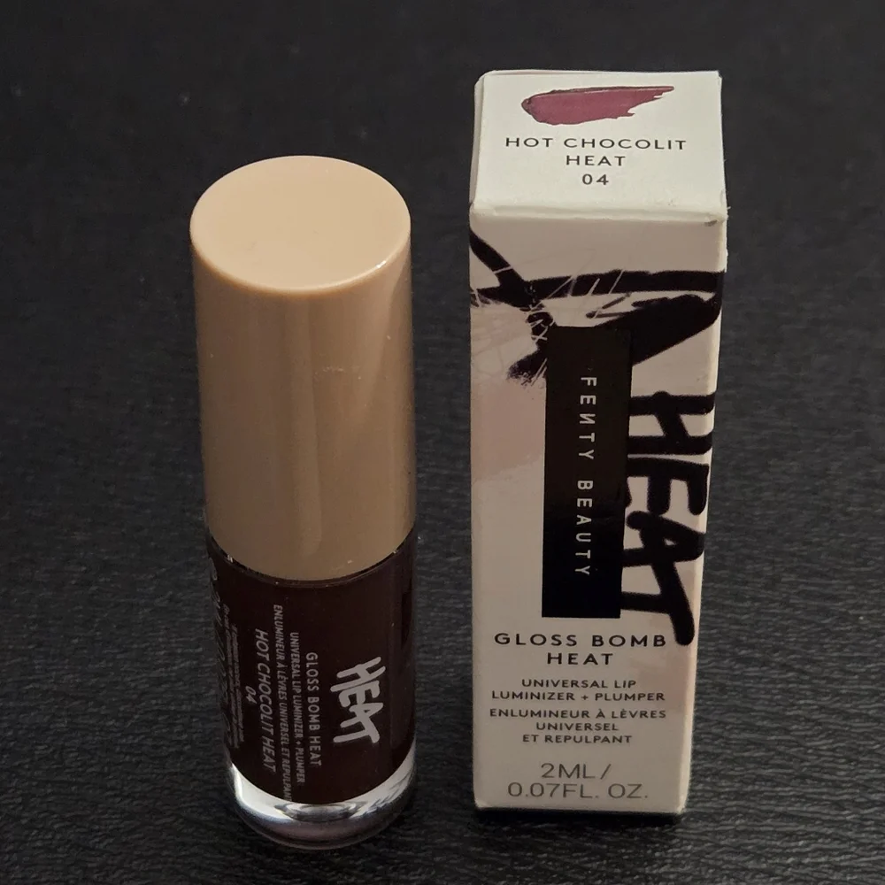 Fenty Beauty Gloss Bomb Heat in Hot Chocolate, Universal Lip Luminizer + Plumper